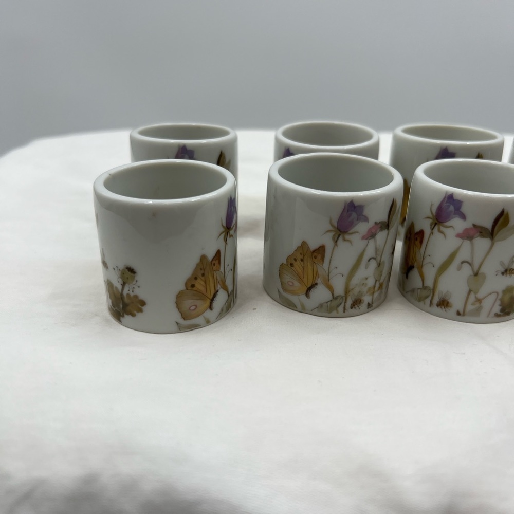 Enesco napkin rings Set of 10 Vintage - Picture 3 of 6